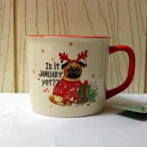 Pug Christmas Mug by Sleigh Bell Bistro - New with Tags